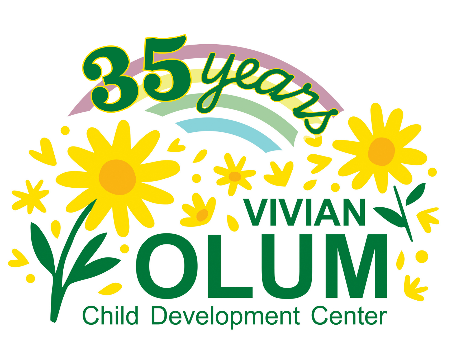 35 Years Vivian Olum Child Development Center Logo